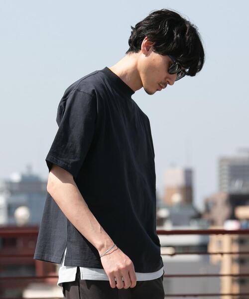 coen(コーエン)の「モックネックハーフスリーブTシャツ(Tシャツ/カットソー・メンズ・ホワイト/ブラック・LARGE/X-LARGE/SMALL/MEDIUM)」の11枚目の写真