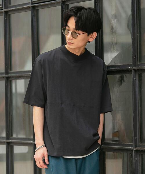 coen(コーエン)の「モックネックハーフスリーブTシャツ(Tシャツ/カットソー・メンズ・ホワイト/ブラック・LARGE/X-LARGE/SMALL/MEDIUM)」の14枚目の写真