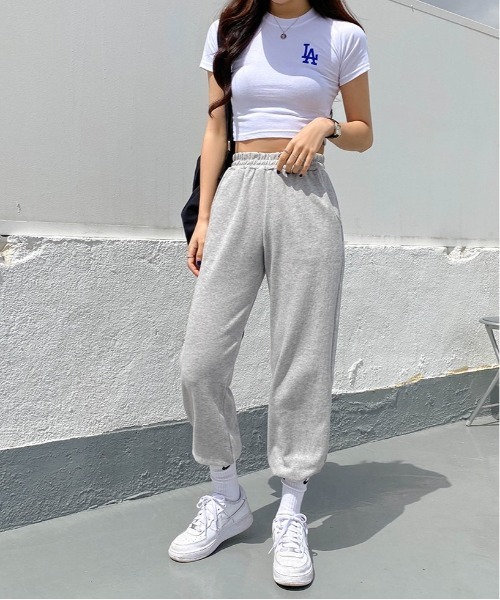 SONA（ソナ）の「SONYUNARA バンディング神ジョガーパンツ（スウェットパンツ・レディース・ブラック/グレー・150/160）」の3枚目の写真