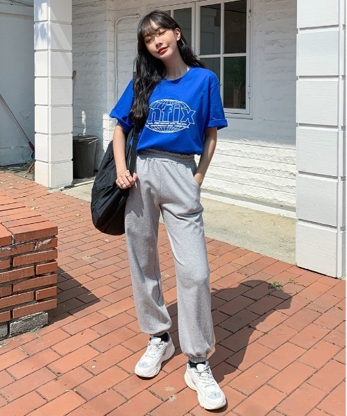 SONA（ソナ）の「SONYUNARA バンディング神ジョガーパンツ（スウェットパンツ・レディース・ブラック/グレー・150/160）」の4枚目の写真