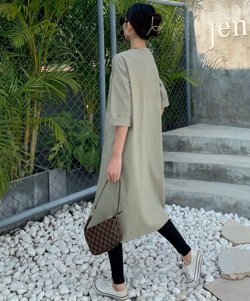 ABITOKYO（アビトーキョー）の「綿麻ロングカーディガン（カーディガン/ボレロ・レディース・ネイビー/カーキ/ライトカーキ/ブラウン/ベージュ/シャーベット/チャコールグレー/ブルーグレー/グレー/アイボリー/イエロー・M/L）」の16枚目の写真