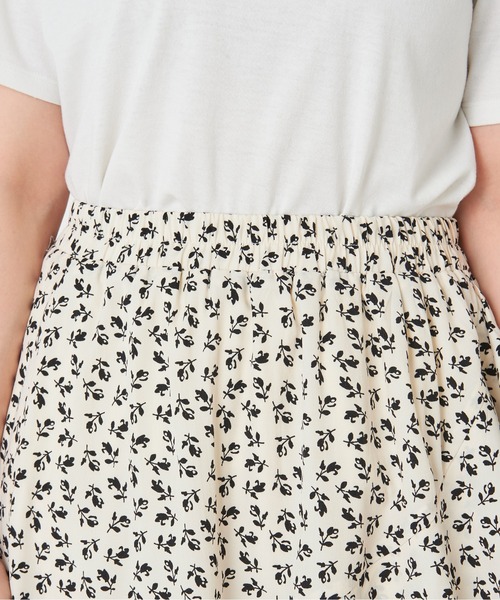 OLIVE des OLIVE（オリーブデオリーブ）の「ゆれカワティアードスカート（スカート・レディース・オフホワイト/ラベンダー/ブラック×パープル・FREE）」の21枚目の写真