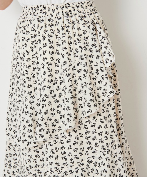 OLIVE des OLIVE（オリーブデオリーブ）の「ゆれカワティアードスカート（スカート・レディース・オフホワイト/ラベンダー/ブラック×パープル・FREE）」の9枚目の写真