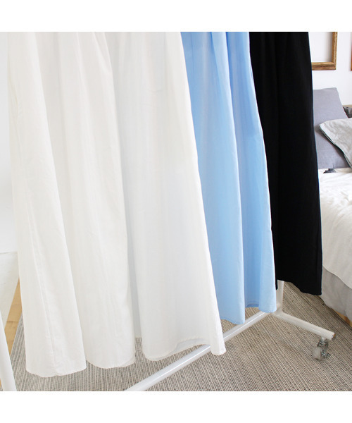 MODE ROBE(モードローブ)の「パフショルダ―ロングワンピース(ワンピース・レディース・ホワイト/ブラック/ブルー・FREE)」の21枚目の写真