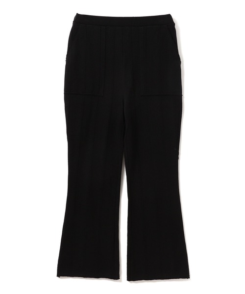 Ray BEAMS（レイビームス）の「Ray BEAMS / ヘリンボーン フレア パンツ（その他パンツ・レディース・ライトグリーン/オフホワイト/ブラック・1/0）」の4枚目の写真