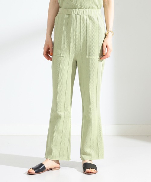 Ray BEAMS（レイビームス）の「Ray BEAMS / ヘリンボーン フレア パンツ（その他パンツ・レディース・ライトグリーン/オフホワイト/ブラック・1/0）」の8枚目の写真