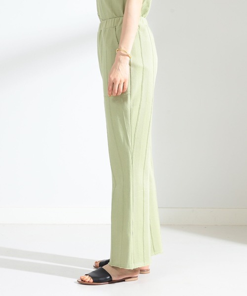 Ray BEAMS（レイビームス）の「Ray BEAMS / ヘリンボーン フレア パンツ（その他パンツ・レディース・ライトグリーン/オフホワイト/ブラック・1/0）」の9枚目の写真