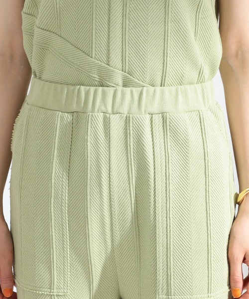 Ray BEAMS（レイビームス）の「Ray BEAMS / ヘリンボーン フレア パンツ（その他パンツ・レディース・ライトグリーン/オフホワイト/ブラック・1/0）」の7枚目の写真