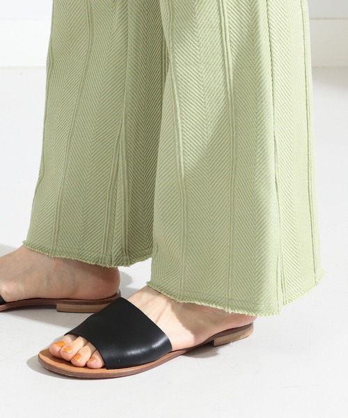 Ray BEAMS（レイビームス）の「Ray BEAMS / ヘリンボーン フレア パンツ（その他パンツ・レディース・ライトグリーン/オフホワイト/ブラック・1/0）」の13枚目の写真