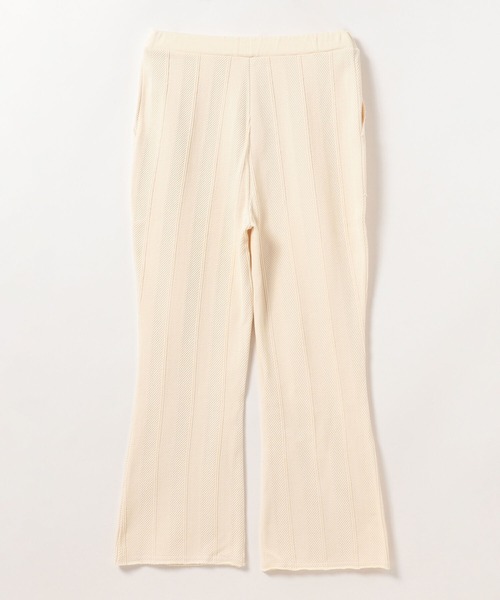 Ray BEAMS（レイビームス）の「Ray BEAMS / ヘリンボーン フレア パンツ（その他パンツ・レディース・ライトグリーン/オフホワイト/ブラック・1/0）」の6枚目の写真