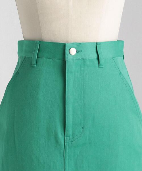 LOEFF（ロエフ）の「＜LOEFF（ロエフ）＞ C/L カラーデニム タイトスカート（デニムスカート・レディース・ホワイト/ケリー・0/1）」の6枚目の写真