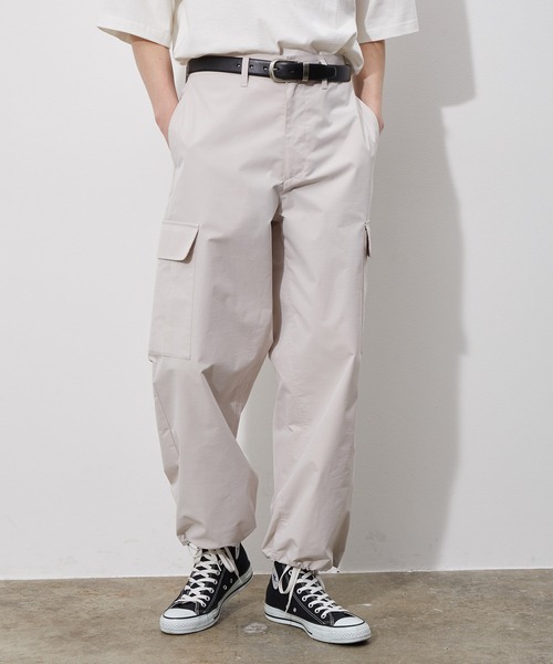 JUNRED（ジュンレッド）の「ミリタリーライトカーゴパンツ（カーゴパンツ・メンズ・オフホワイト/ブラック・S/M/L）」の3枚目の写真