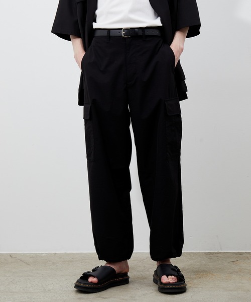 JUNRED（ジュンレッド）の「ミリタリーライトカーゴパンツ（カーゴパンツ・メンズ・オフホワイト/ブラック・S/M/L）」の5枚目の写真
