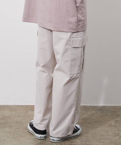 JUNRED（ジュンレッド）の「ミリタリーライトカーゴパンツ（カーゴパンツ・メンズ・オフホワイト/ブラック・S/M/L）」の4枚目の写真