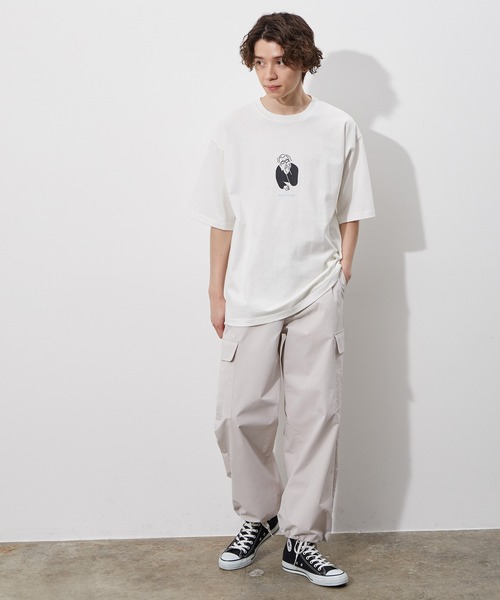 JUNRED（ジュンレッド）の「ミリタリーライトカーゴパンツ（カーゴパンツ・メンズ・オフホワイト/ブラック・S/M/L）」の9枚目の写真