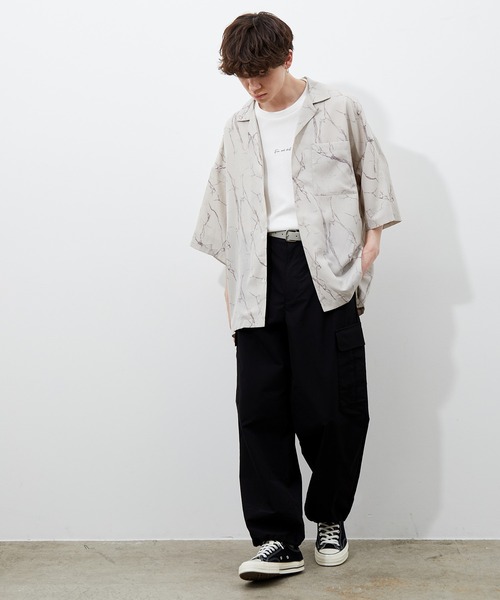 JUNRED（ジュンレッド）の「ミリタリーライトカーゴパンツ（カーゴパンツ・メンズ・オフホワイト/ブラック・S/M/L）」の11枚目の写真