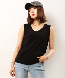 je crois soi 接触冷感UVカット加工 ノースリーブカットソー