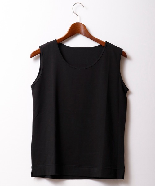 FUNALIVE（ファンアライブ）の「je crois soi 接触冷感UVカット加工 ノースリーブカットソー（Tシャツ/カットソー・レディース・オフホワイト/ブラック/ブルー/レッド/オレンジ/グレー・FREE）」の12枚目の写真