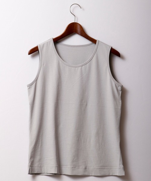 FUNALIVE（ファンアライブ）の「je crois soi 接触冷感UVカット加工 ノースリーブカットソー（Tシャツ/カットソー・レディース・オフホワイト/ブラック/ブルー/レッド/オレンジ/グレー・FREE）」の16枚目の写真