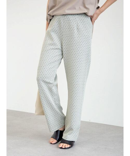 ELENCARE DUE（エレンカーレデュエ）の「・ELENCARE DUE ジャカードイージーパンツ＊（その他パンツ・レディース・ブラック/イエロー/アイボリー/ラベンダー・FREE）」の9枚目の写真