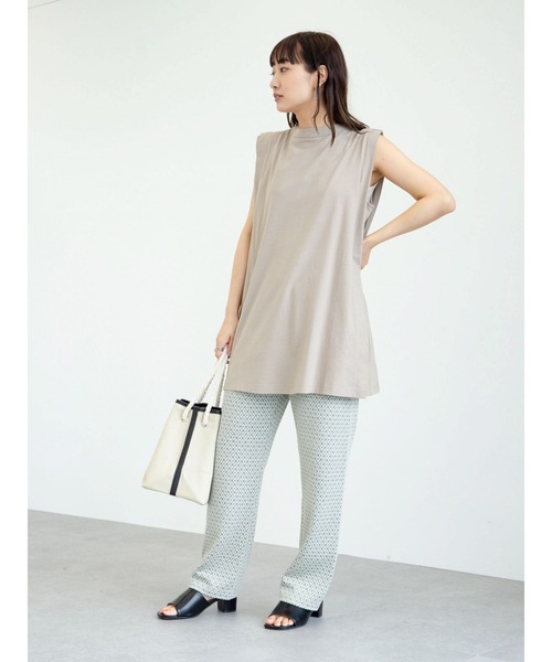 ELENCARE DUE（エレンカーレデュエ）の「・ELENCARE DUE ジャカードイージーパンツ＊（その他パンツ・レディース・ブラック/イエロー/アイボリー/ラベンダー・FREE）」の6枚目の写真