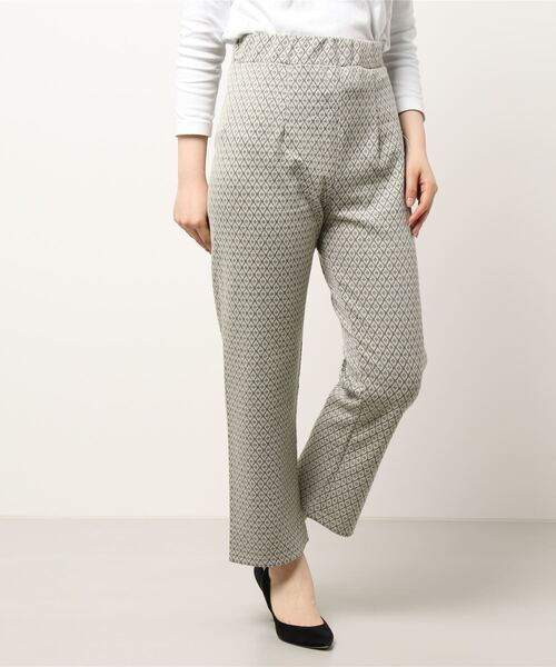 ELENCARE DUE（エレンカーレデュエ）の「・ELENCARE DUE ジャカードイージーパンツ＊（その他パンツ・レディース・ブラック/イエロー/アイボリー/ラベンダー・FREE）」の8枚目の写真