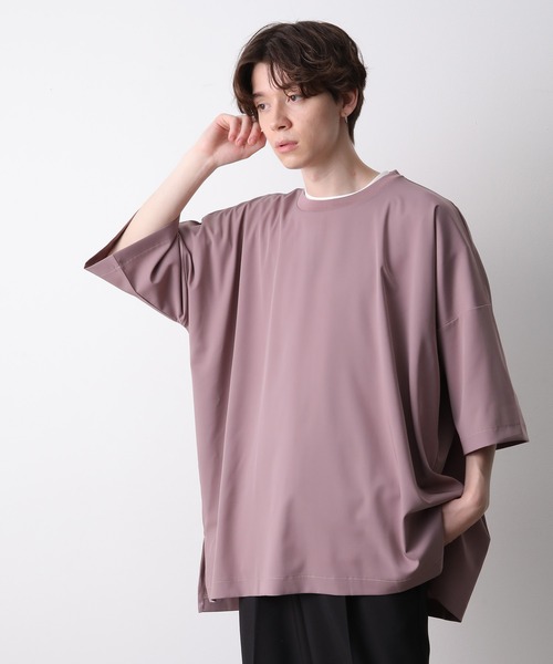 JUNRED（ジュンレッド）の「ドレープオーバーカットプルオーバー（Tシャツ/カットソー・メンズ・グレー/パープル・M/L）」の11枚目の写真