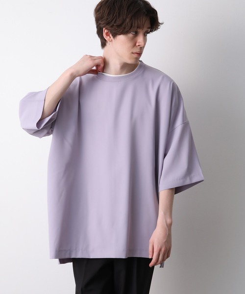 JUNRED（ジュンレッド）の「ドレープオーバーカットプルオーバー（Tシャツ/カットソー・メンズ・グレー/パープル・M/L）」の16枚目の写真