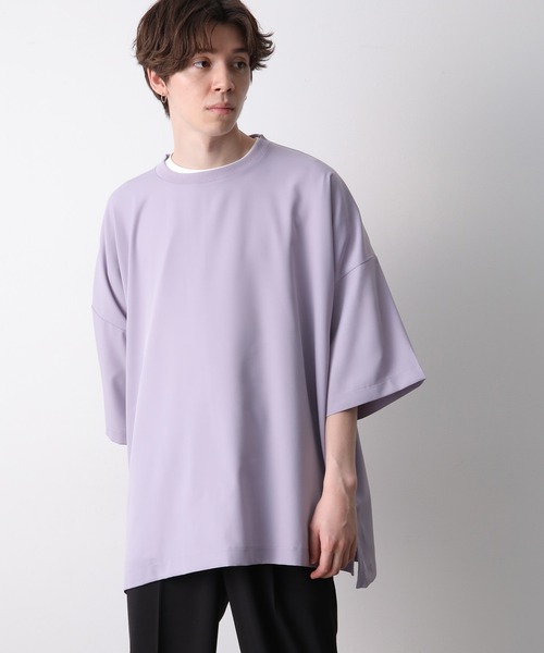 JUNRED（ジュンレッド）の「ドレープオーバーカットプルオーバー（Tシャツ/カットソー・メンズ・グレー/パープル・M/L）」の13枚目の写真