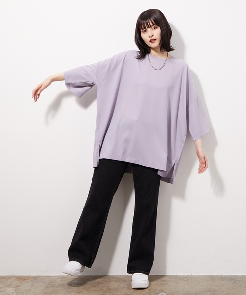 JUNRED（ジュンレッド）の「ドレープオーバーカットプルオーバー（Tシャツ/カットソー・メンズ・グレー/パープル・M/L）」の19枚目の写真