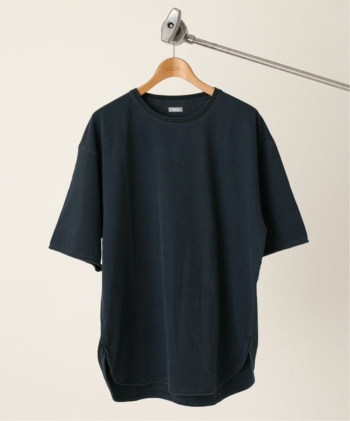 JOURNAL STANDARD relume（ジャーナルスタンダード　レリューム）の「レイヤードスリットTシャツ[無地T/オーバーサイズ][ユニセックス対応]（Tシャツ/カットソー・メンズ・ホワイト/ベージュ/グレー/オフホワイト/ダークネイビー/ネイビー系・S/M/L）」の6枚目の写真