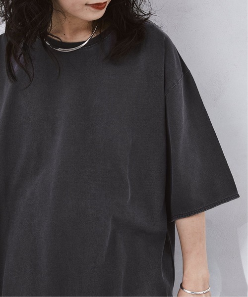 JOURNAL STANDARD relume（ジャーナルスタンダード　レリューム）の「レイヤードスリットTシャツ[無地T/オーバーサイズ][ユニセックス対応]（Tシャツ/カットソー・メンズ・ホワイト/ベージュ/グレー/オフホワイト/ダークネイビー/ネイビー系・S/M/L）」の15枚目の写真