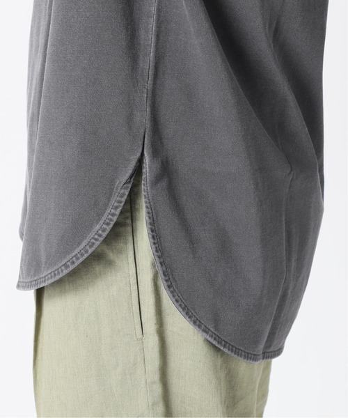 JOURNAL STANDARD relume（ジャーナルスタンダード　レリューム）の「レイヤードスリットTシャツ[無地T/オーバーサイズ][ユニセックス対応]（Tシャツ/カットソー・メンズ・ホワイト/ベージュ/グレー/オフホワイト/ダークネイビー/ネイビー系・S/M/L）」の9枚目の写真