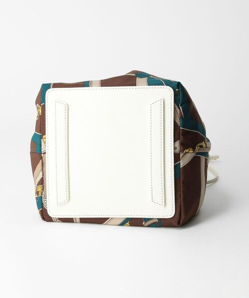 green label relaxing（グリーンレーベルリラクシング）の「＜Et/clo(エックロ)＞ドロスト 2WAY 巾着 ショルダー バッグ（ショルダーバッグ・レディース・ダークブラウン/オフホワイト・FREE）」の10枚目の写真