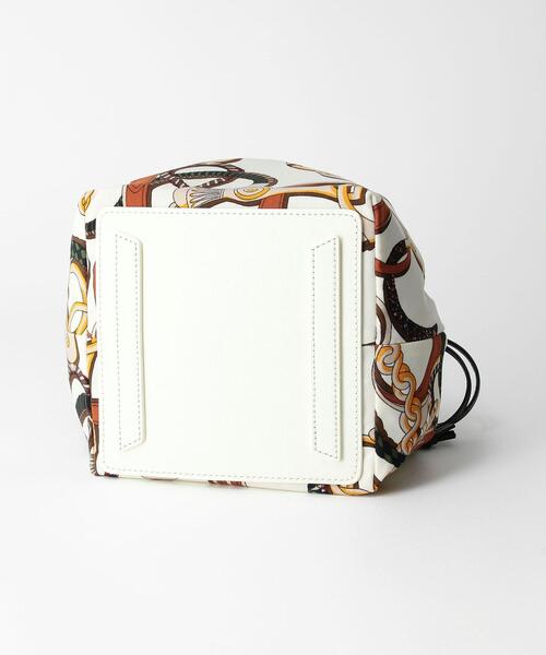 green label relaxing（グリーンレーベルリラクシング）の「＜Et/clo(エックロ)＞ドロスト 2WAY 巾着 ショルダー バッグ（ショルダーバッグ・レディース・ダークブラウン/オフホワイト・FREE）」の14枚目の写真