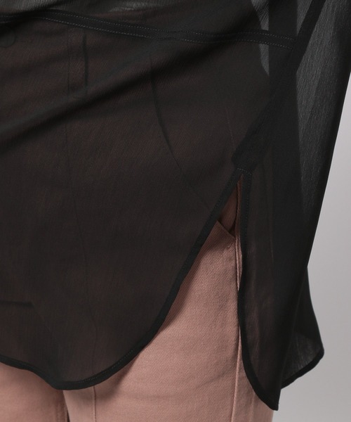 PAGEBOY（ページボーイ）の「アソートシアーBIGシャツ（シャツ/ブラウス・レディース・ブラック/ブラック系その他/イエロー系その他/グレイッシュベージュ・FREE）」の9枚目の写真