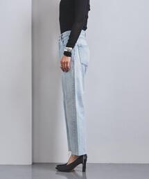 マディソンブルー MADISON BLUE セルビッチ裾ロゴ ストレートデニム マディソンブルー MADISON BLUE セルビッチ裾ロゴ ストレート