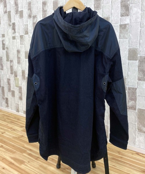 DIESEL（ディーゼル）の「JOGG JEANS デニムファブリック切替モッズコート「D-SIMILAR」（モッズコート・メンズ・ネイビー・L）」の3枚目の写真