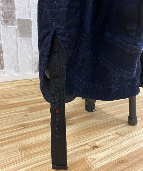 DIESEL（ディーゼル）の「JOGG JEANS デニムファブリック切替モッズコート「D-SIMILAR」（モッズコート・メンズ・ネイビー・L）」の6枚目の写真