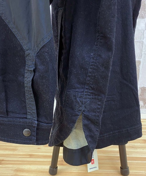 DIESEL（ディーゼル）の「JOGG JEANS デニムファブリック切替モッズコート「D-SIMILAR」（モッズコート・メンズ・ネイビー・L）」の8枚目の写真