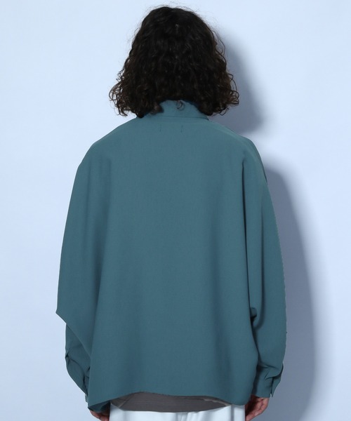 HARE（ハレ）の「ドルマンBIGシャツLS(HARE)（シャツ/ブラウス・メンズ・ライトグレー/ブラック/ブラウン/グリーン・FREE）」の11枚目の写真