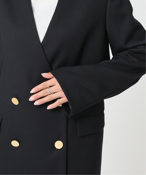 JOURNAL STANDARD L'ESSAGEノーカラーキンボタンジャケット journal standard L'essage（ジャーナルスタンダードレサージュ）の