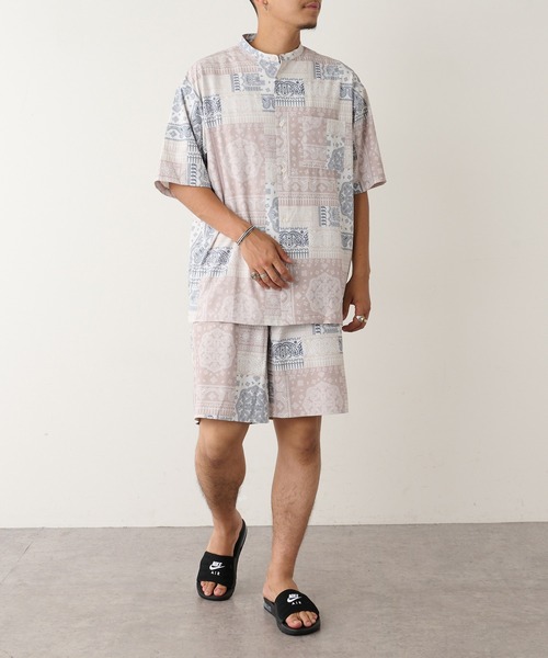 DISCOAT(ディスコート)の「バンダナ柄セットアップ(セットアップ・メンズ・ブラック/ベージュ・LARGE/MEDIUM)」の5枚目の写真