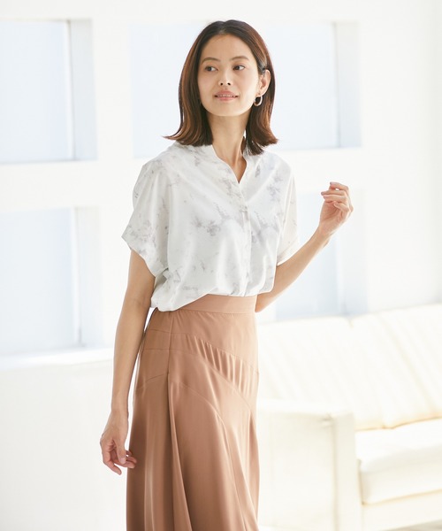 Rewde(ルゥデ)の「【雑誌掲載・TV着用】エスカルゴロングスカート(1R10-08225)(スカート・レディース・ベージュ/カーキ/レンガ・S/M/L)」の4枚目の写真