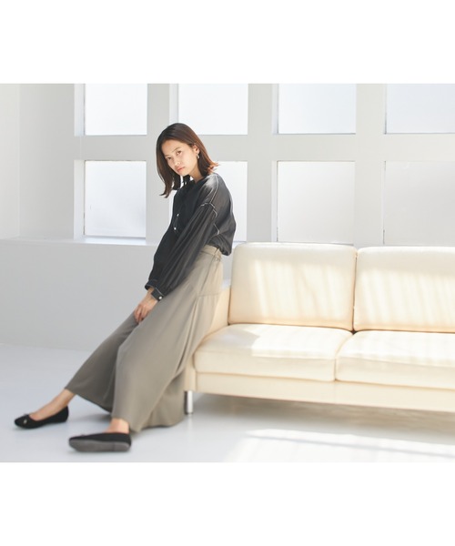 Rewde(ルゥデ)の「【雑誌掲載・TV着用】エスカルゴロングスカート(1R10-08225)(スカート・レディース・ベージュ/カーキ/レンガ・S/M/L)」の18枚目の写真