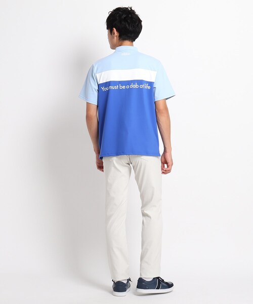 adabat(アダバット)の「◆メッセージロゴ ハーフジッププルオーバー(Tシャツ/カットソー・メンズ・ブルー・46/48/50)」の12枚目の写真