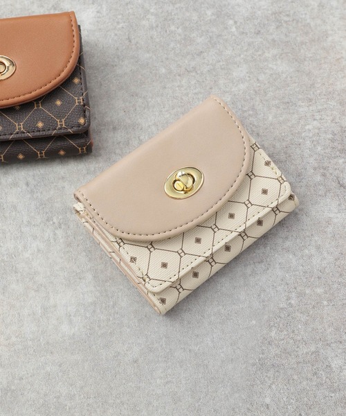 Heather（ヘザー）の「アソートミニウォレット  235888（財布・レディース・ブラウン系/ベージュ系その他/ベージュ系/ブラウン系その他・ONE SIZE）」の3枚目の写真