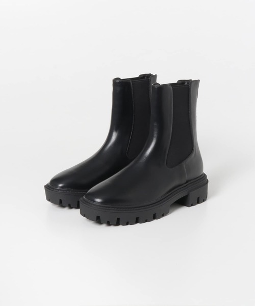 SENSE OF PLACE by URBAN RESEARCH（センスオブプレイスバイアーバンリサーチ）の「トラックソールサイドゴアブーツ（ブーツ・レディース・カーキ/ブラック/アイボリー・SMALL/LARGE/MEDIUM）」の13枚目の写真