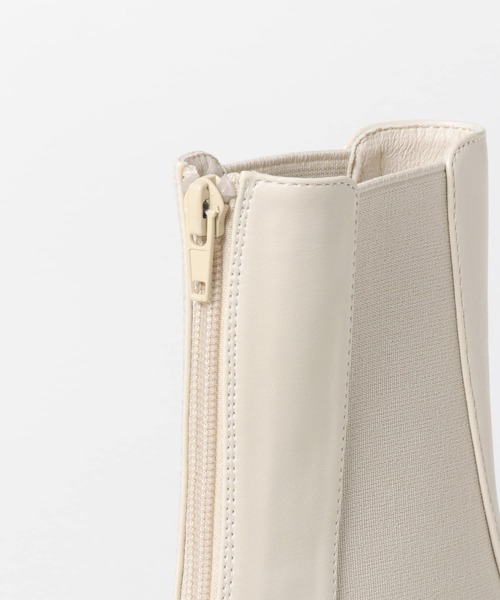 SENSE OF PLACE by URBAN RESEARCH（センスオブプレイスバイアーバンリサーチ）の「トラックソールサイドゴアブーツ（ブーツ・レディース・カーキ/ブラック/アイボリー・SMALL/LARGE/MEDIUM）」の14枚目の写真