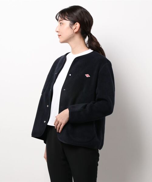 DANTON（ダントン）の「【DANTON】カラーレスフリースジャケット WOMEN